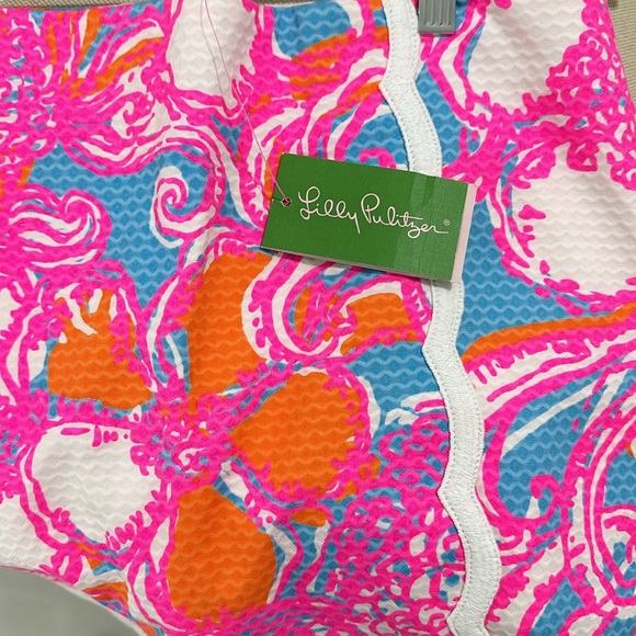 Lilly Pulitzer bright and happy colors SKORT  zipper back never worn w/tags - Picture 6 of 6